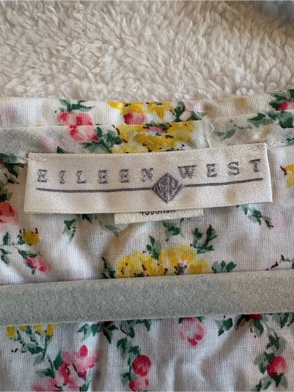 Eileen West Floral Long Sleeve Ballet Nightgown 100% Cotton Size Small NWT - Picture 8 of 13